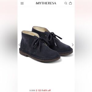 Toddler designer suede boots